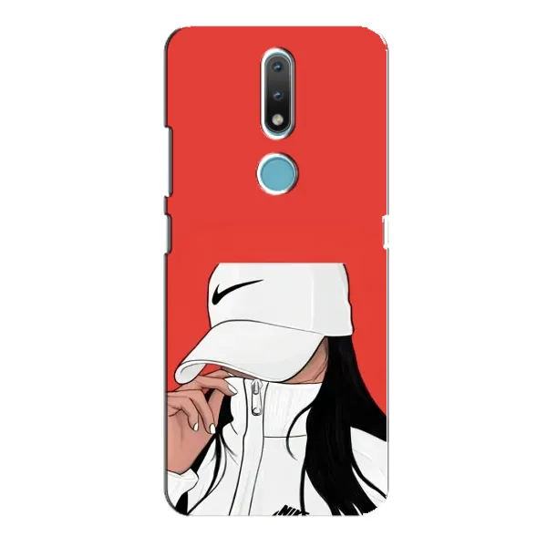 Чехол с рисунком «Девушка Nike» для Nokia 2.4 Чехол с рисунком «Девушка Nike» для Nokia 2.4