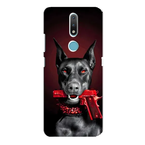 Чехол с рисунком «Доберман злой» для Nokia 2.4 Чехол с рисунком «Доберман злой» для Nokia 2.4