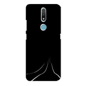 Чохол з картинками на чорному фоні для Nokia 2.4 (Дорога)