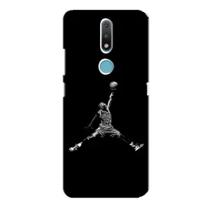 Силиконовый Чехол Nike Air Jordan на Нокиа 2.4 (Джордан)