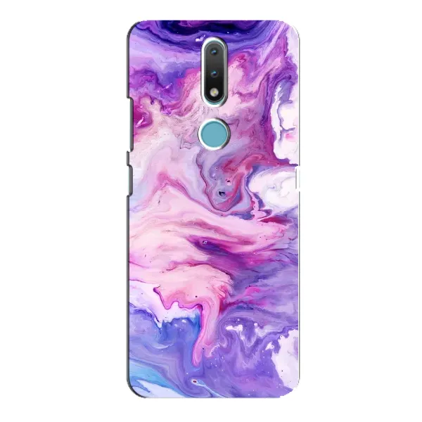 Чехол с рисунком «Фиолетовый мрамор» для Nokia 2.4 Чехол с рисунком «Фиолетовый мрамор» для Nokia 2.4
