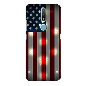 Чехол Флаг USA для Nokia 2.4 (Флаг США 2)