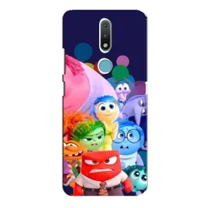 Чехол Головоломка для Nokia 2.4 - (AlphaPrint) (Герои головоломки)