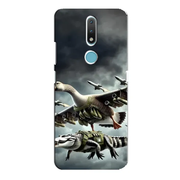 Чехол с рисунком «Гусини и крокодило» для Nokia 2.4 Чехол с рисунком «Гусини и крокодило» для Nokia 2.4