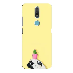 Бампер для Nokia 2.4 з картинкою "Песики" (Кактус на голові)