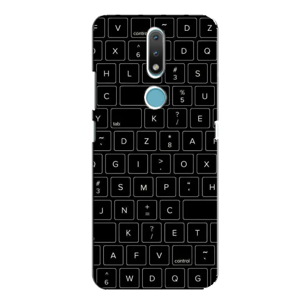 Чехол с рисунком «Клавиатура» для Nokia 2.4