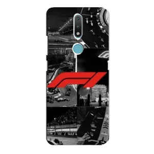 Чехол фильм Формула 1 для Nokia 2.4 (Коллаж Формула 1)