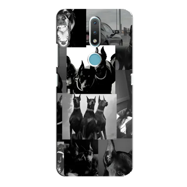 Чехол с рисунком «Коллаж Доберман» для Nokia 2.4 Чехол с рисунком «Коллаж Доберман» для Nokia 2.4