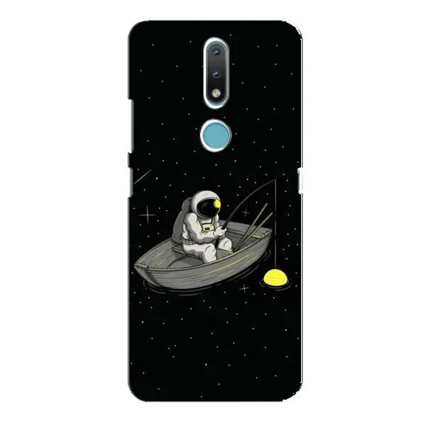 Чехол с рисунком «Космонавт на рыбалке» для Nokia 2.4 Чехол с рисунком «Космонавт на рыбалке» для Nokia 2.4
