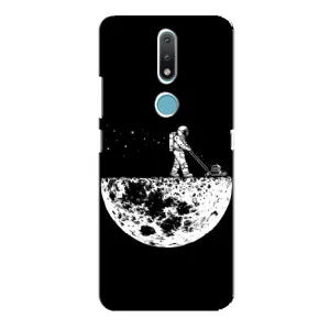 Силіконовый Чохол з принтом "Космонавти" на Nokia 2.4 (Космонавт)