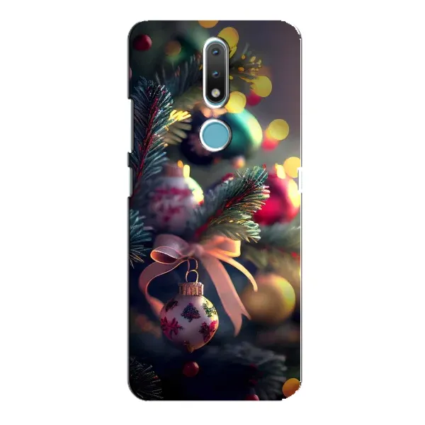 Чехол с рисунком «Красивая елочка» для Nokia 2.4 Чехол с рисунком «Красивая елочка» для Nokia 2.4