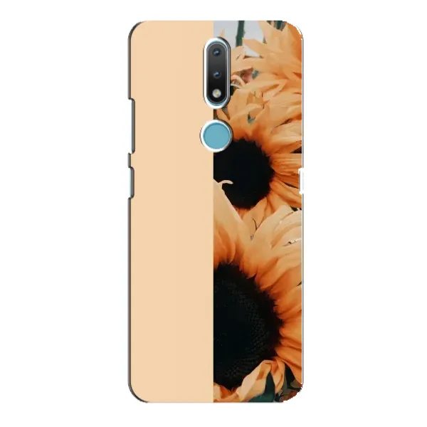 Чехол с рисунком «Красивые подсолнухи» для Nokia 2.4 Чехол с рисунком «Красивые подсолнухи» для Nokia 2.4