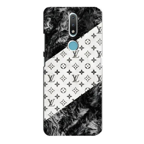 Чехол с рисунком «LV на белом» для Nokia 2.4 Чехол с рисунком «LV на белом» для Nokia 2.4