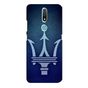 Чехлы с тематикой "Крутые машины" на Nokia 2.4 (Лого Maserati)