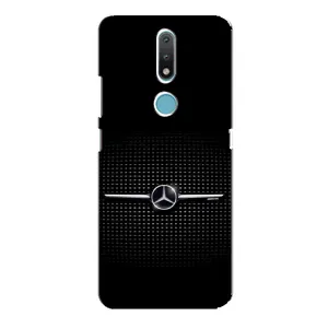 Силиконовый бампер с картинкой машины на Nokia 2.4 (Mercedes)