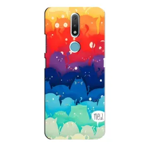 Силіконовий чохол з котиком для Nokia 2.4 (Mew)