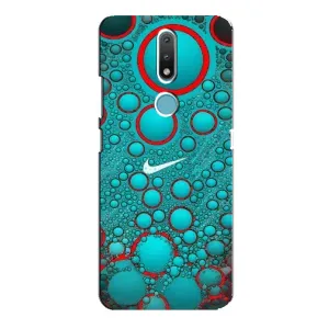 Силиконовый Чехол на Nokia 2.4 с картинкой Nike (Найк зеленый)