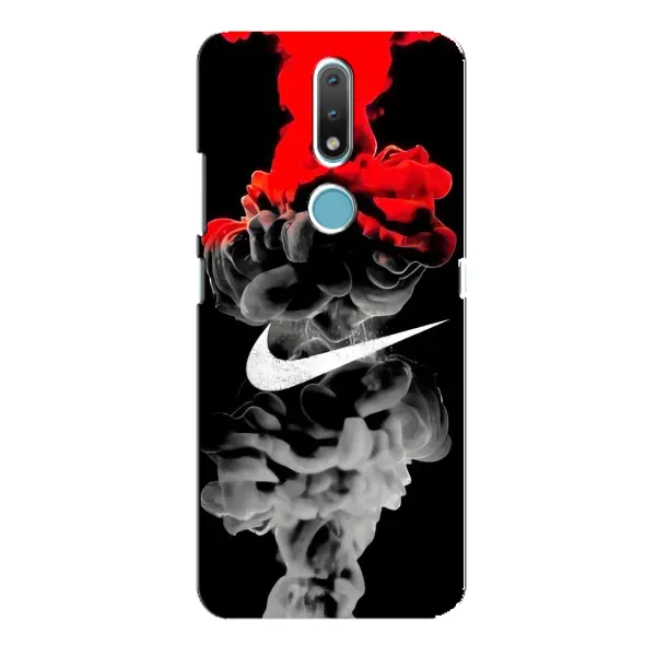 Чехол с рисунком «Nike дым» для Nokia 2.4 Чехол с рисунком «Nike дым» для Nokia 2.4