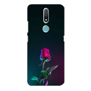 Чехол с рисунком «Ночная роза» для Nokia 2.4