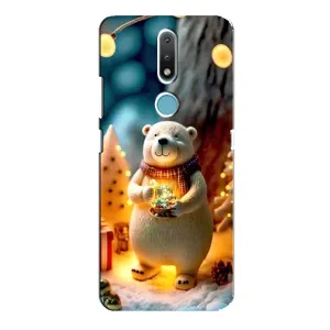 Чохли на Новий Рік Nokia 2.4 (Новорічний ведмедик)