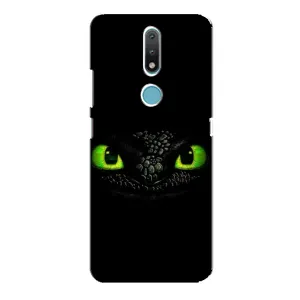 Чехол дракон Беззубик для Nokia 2.4 (Глаза Беззубика)