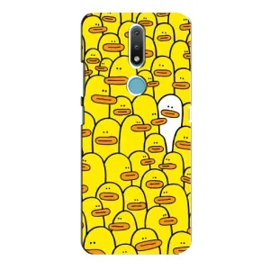Силиконовый бампер с картинкой животных для Nokia 2.4 (Особенный)
