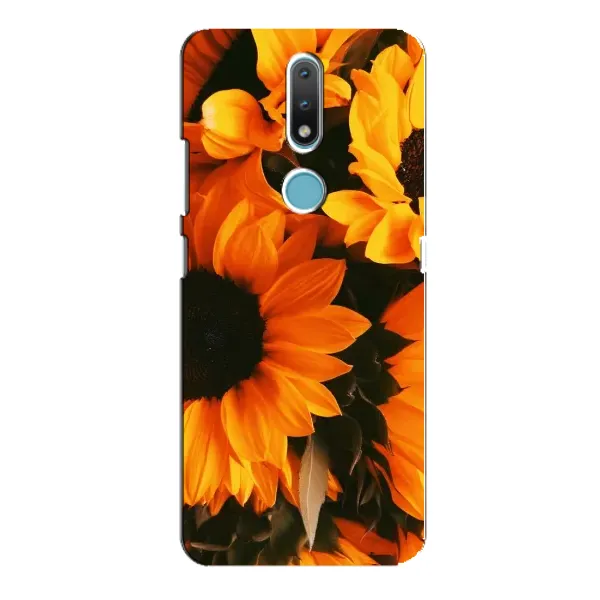 Чехол с рисунком «подсолнухи» для Nokia 2.4 Чехол с рисунком «подсолнухи» для Nokia 2.4