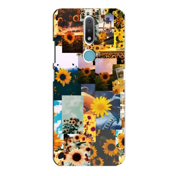 Чехол с рисунком «Подсолнуховый дизайн» для Nokia 2.4 Чехол с рисунком «Подсолнуховый дизайн» для Nokia 2.4
