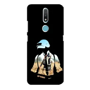 Чохол з картинкою "Герой Pubg" на Nokia 2.4 (Пубг мен)