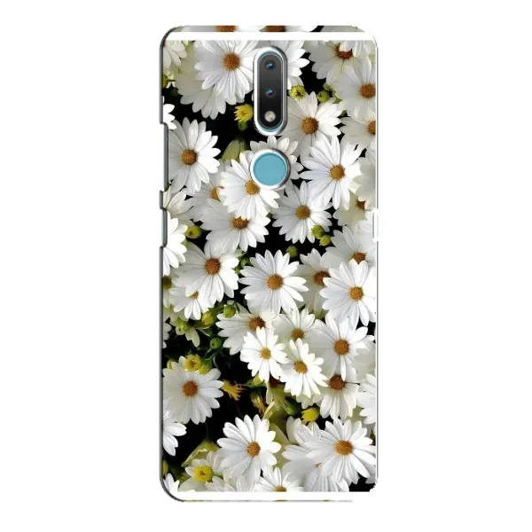 Чехол с рисунком «Рамка в ромашках» для Nokia 2.4 Чехол с рисунком «Рамка в ромашках» для Nokia 2.4