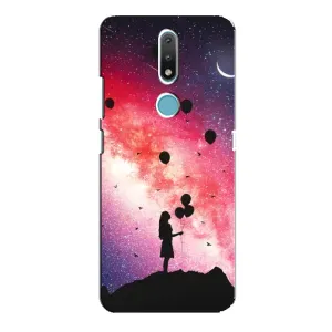 Силіконові Чохли Коханій людині для Nokia 2.4 (Кулі в небі)
