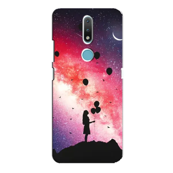 Чехол с рисунком «Шарики в небе» для Nokia 2.4 Чехол с рисунком «Шарики в небе» для Nokia 2.4