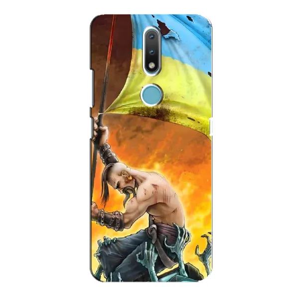 Чехол с рисунком «Сильный Козак» для Nokia 2.4 Чехол с рисунком «Сильный Козак» для Nokia 2.4