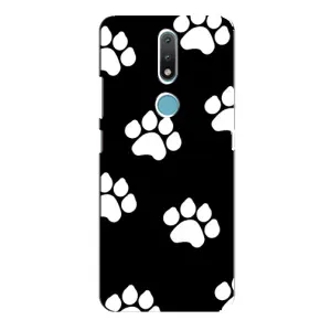 Бампер для Nokia 2.4 з картинкою "Песики" (Сліди собак)