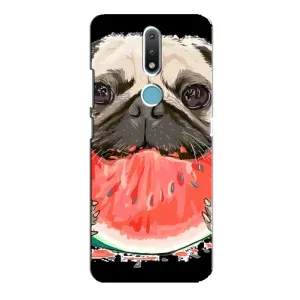 Чохол (ТПУ) Милі песики для Nokia 2.4 (Смішний Мопс)