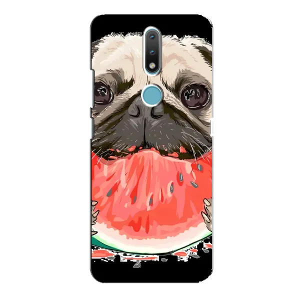 Чехол с рисунком «Смешной Мопс» для Nokia 2.4 Чехол с рисунком «Смешной Мопс» для Nokia 2.4