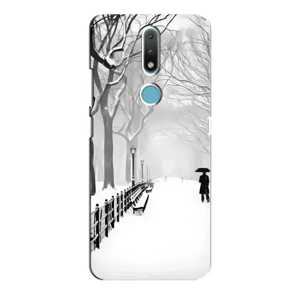 Чехол с рисунком «Снегом замело» для Nokia 2.4 Чехол с рисунком «Снегом замело» для Nokia 2.4