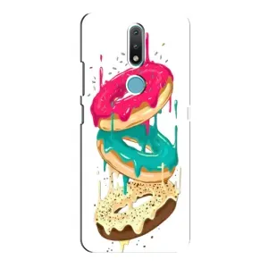 Чехол с изображением вкусной еды для Nokia 2.4 (Сочные пончики)