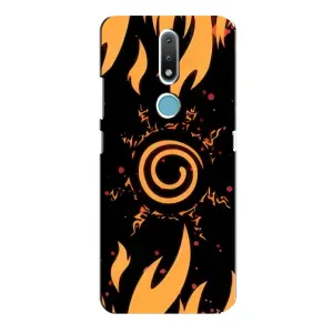 Купить Чехлы на телефон с принтом Anime для Nokia 2.4 (Солнце Наруто)