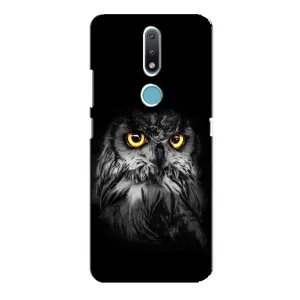 Чохли з принтом СОВИ для Nokia 2.4 (Сова на чорному)