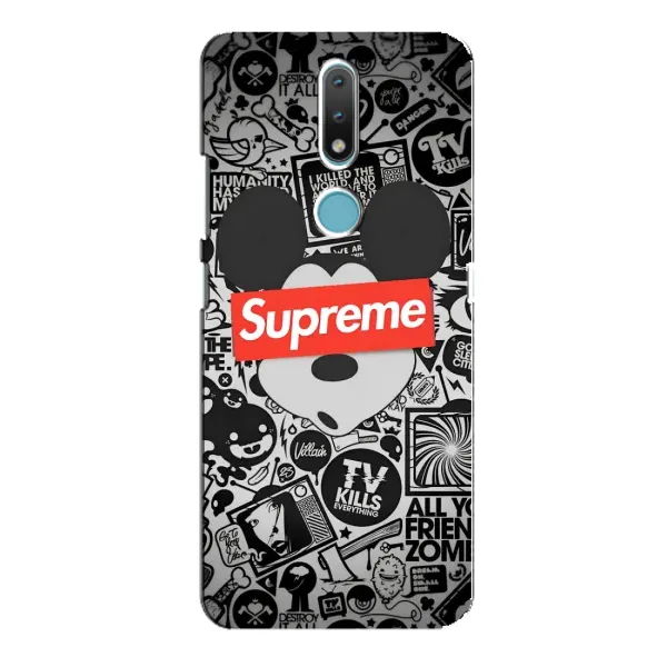 Чохол з малюнком «Supreme Маус» для Nokia 2.4 Чохол з малюнком «Supreme Маус» для Nokia 2.4