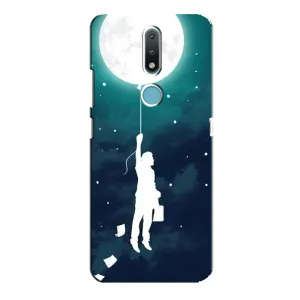 Чохол (ТПУ) з планетами на Nokia 2.4 (To The moon)
