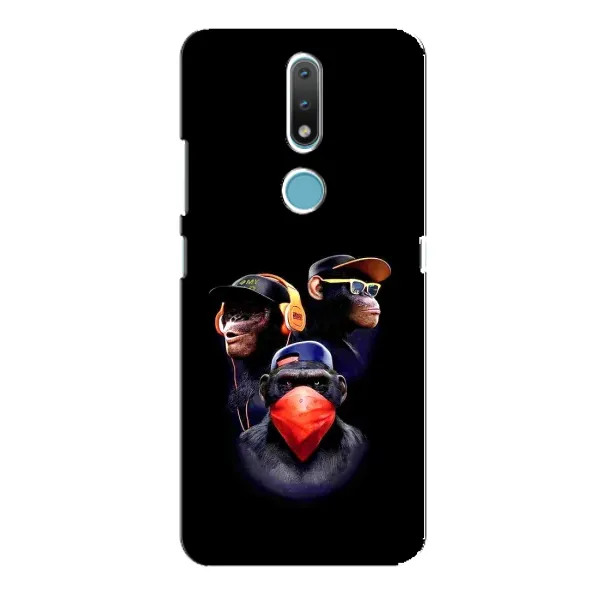 Чехол с рисунком «Три обезьяны» для Nokia 2.4