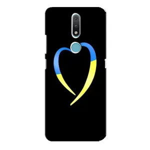 Силіконовий Чохол на Nokia 2.4 (Я-Україна) (Українське серце)