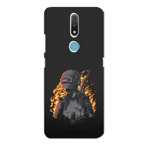 Чохол з картинкою "Герой Pubg" на Nokia 2.4 (В полум'ї)
