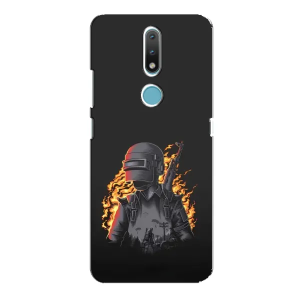 Чехол с рисунком «В огне» для Nokia 2.4 Чехол с рисунком «В огне» для Nokia 2.4
