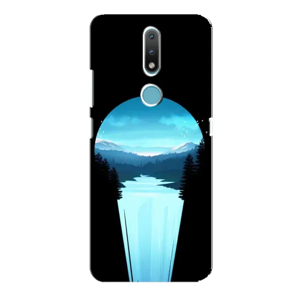 Чохол з малюнком «Синій Водоспад» для Nokia 2.4 Чохол з малюнком «Синій Водоспад» для Nokia 2.4