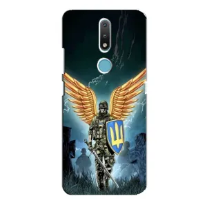 Патріотичний Чохол для Nokia 2.4 (ЗСУ з крильми)