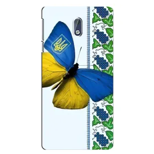 Чехол с Украинской символикой на Нокиа 3.1 (Бабочка)