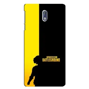 Чехол (TPU) с картинкой "Лого Пабг" на Нокиа 3.1 (Battlegrounds)